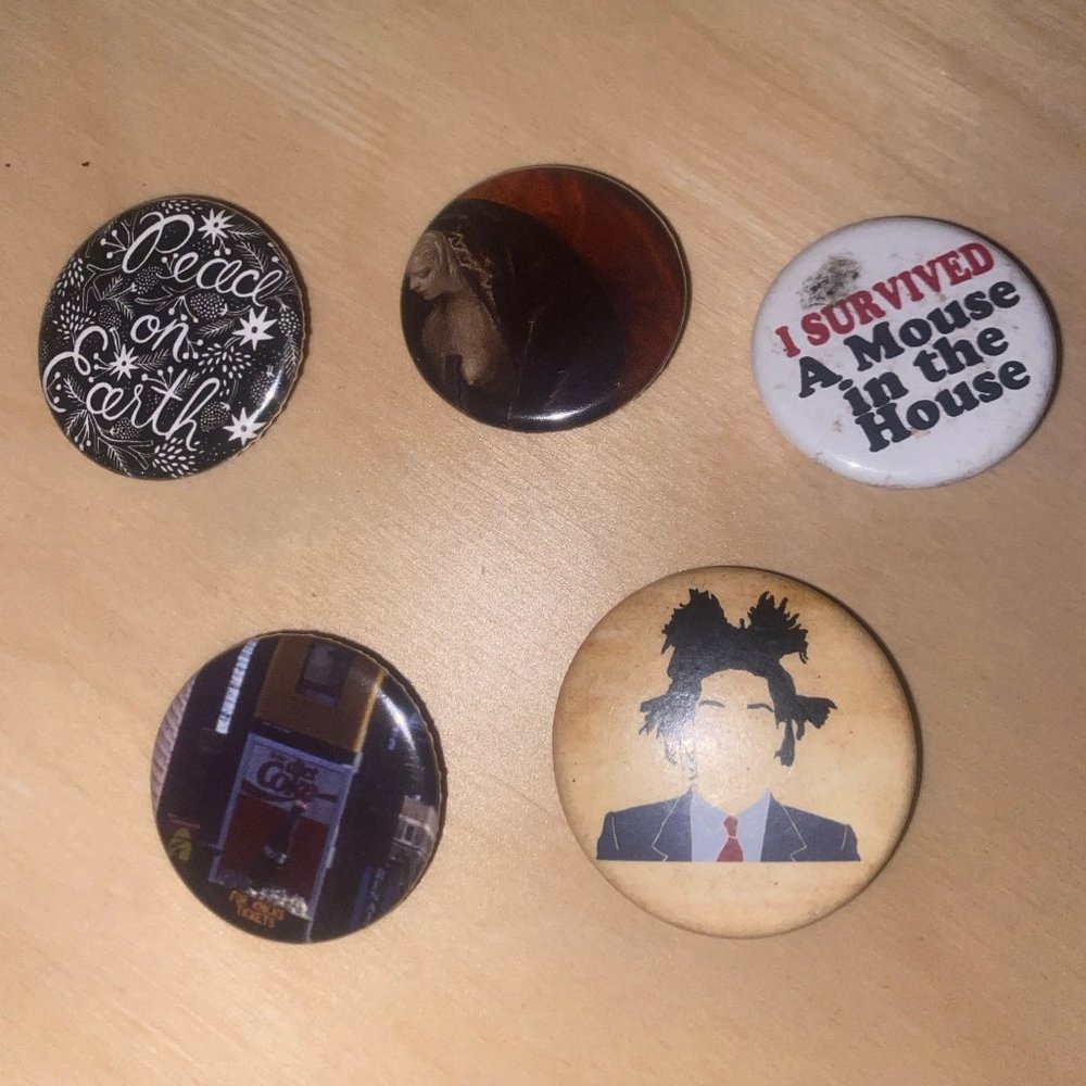 cute hip button pins bundle